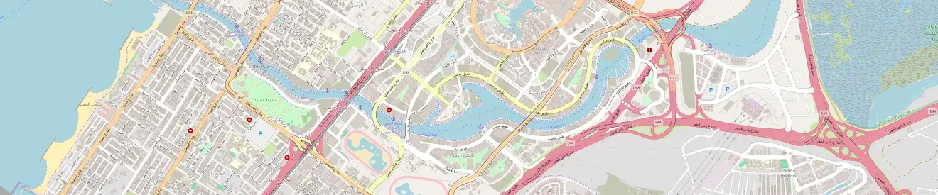 Map showing the UAE Visa Online office in Business Bay, Dubai